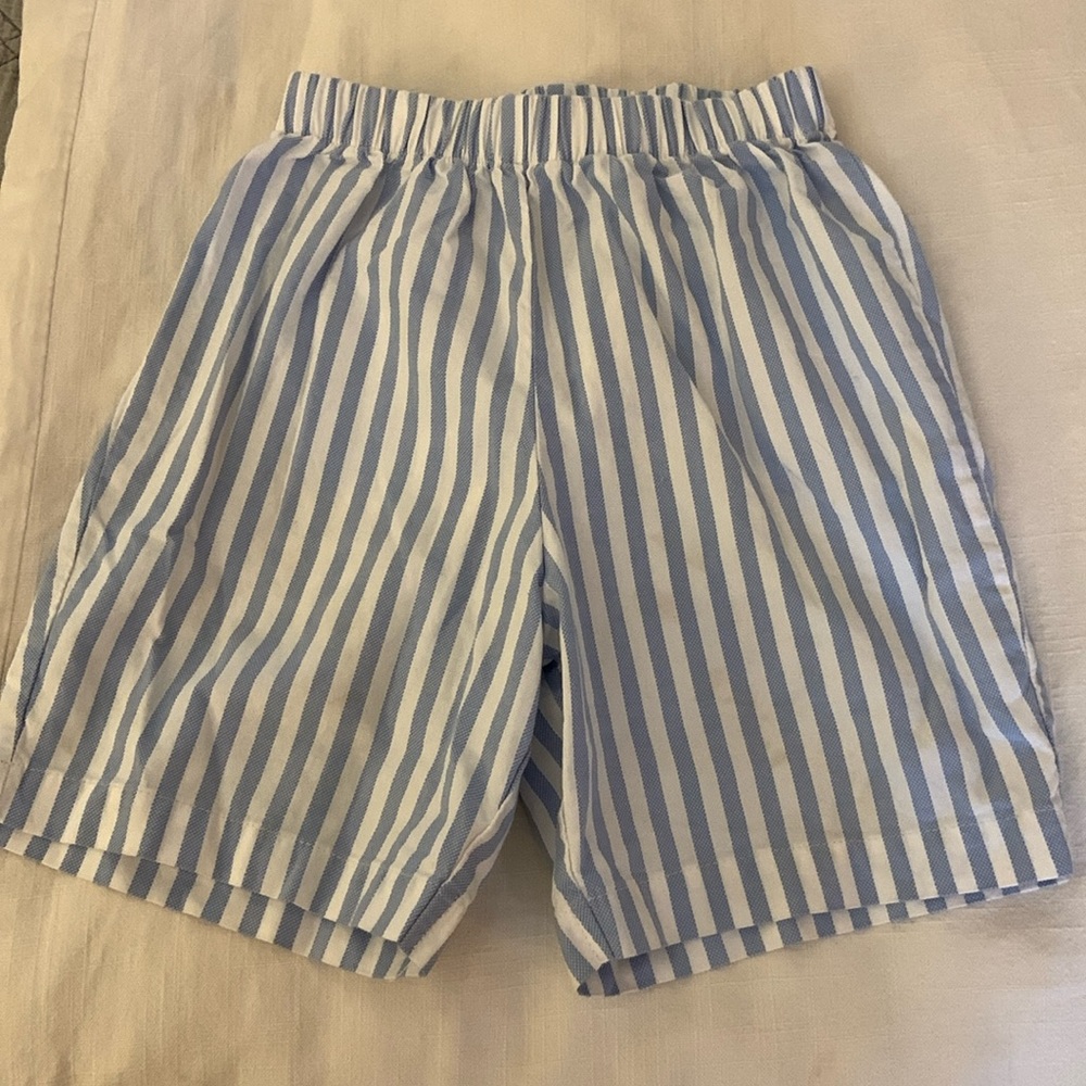 Bella Bliss Boys Striped Shorts - size 7
